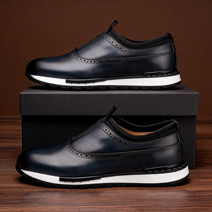 Comfortable men's casual slip-on loafers, designed for everyday wear with a sleek dress shoe appeal.