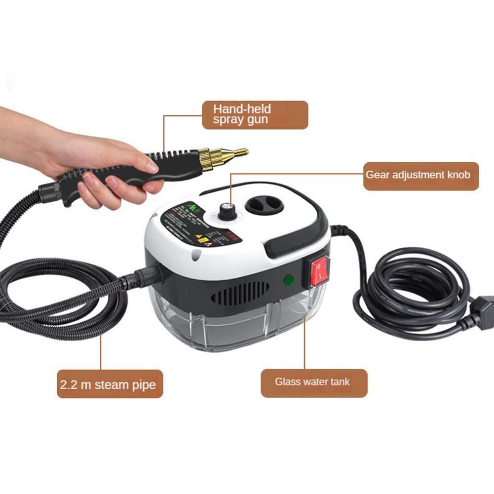 Achieve sparkling clean floors & surfaces with this chemical-free high-pressure home steam cleaner appliance.