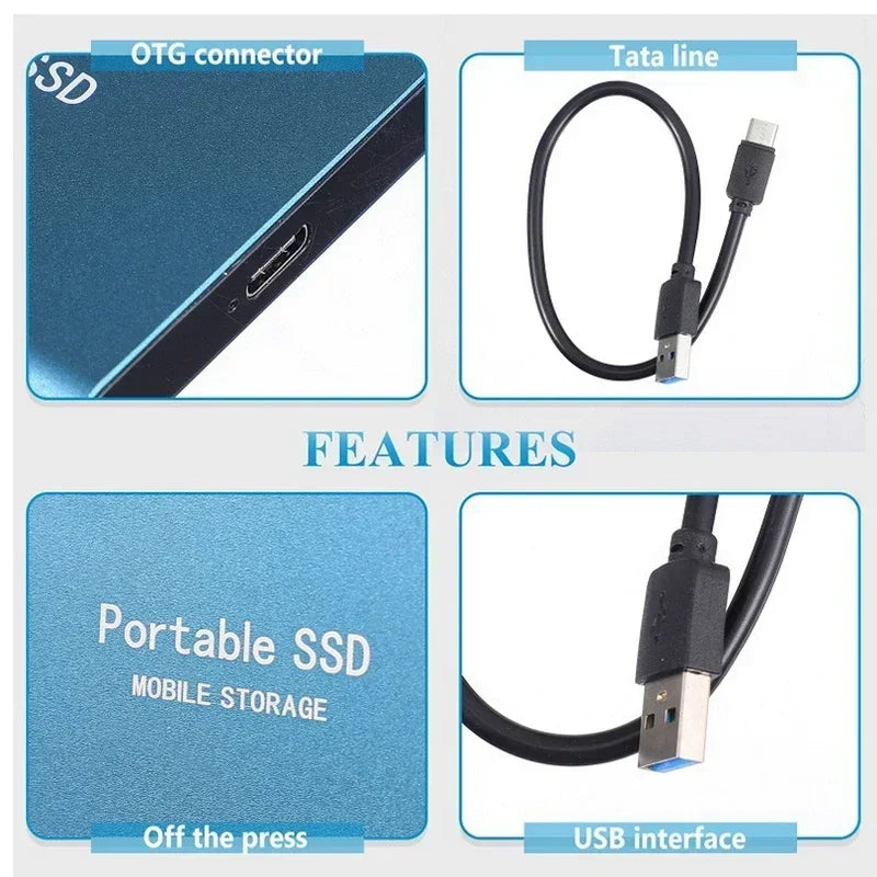 Professional-grade Ultraspeed external SSD with USB-C, offering fast transfer speeds for critical data storage.