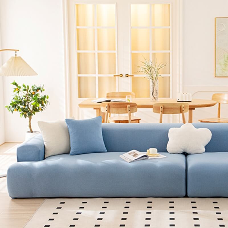 "Hochelastischer, wasserdichter Sofaschutz in Beige, kratzfest und anpassbar für perfekten Schutz und stilvolles Design"
