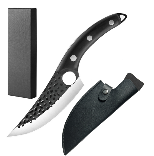 Hochwertiges Küchenmesser mit scharfer, rostfreier Klinge und ergonomischem Holzgriff, ideal für Köche zuhause und Profis.