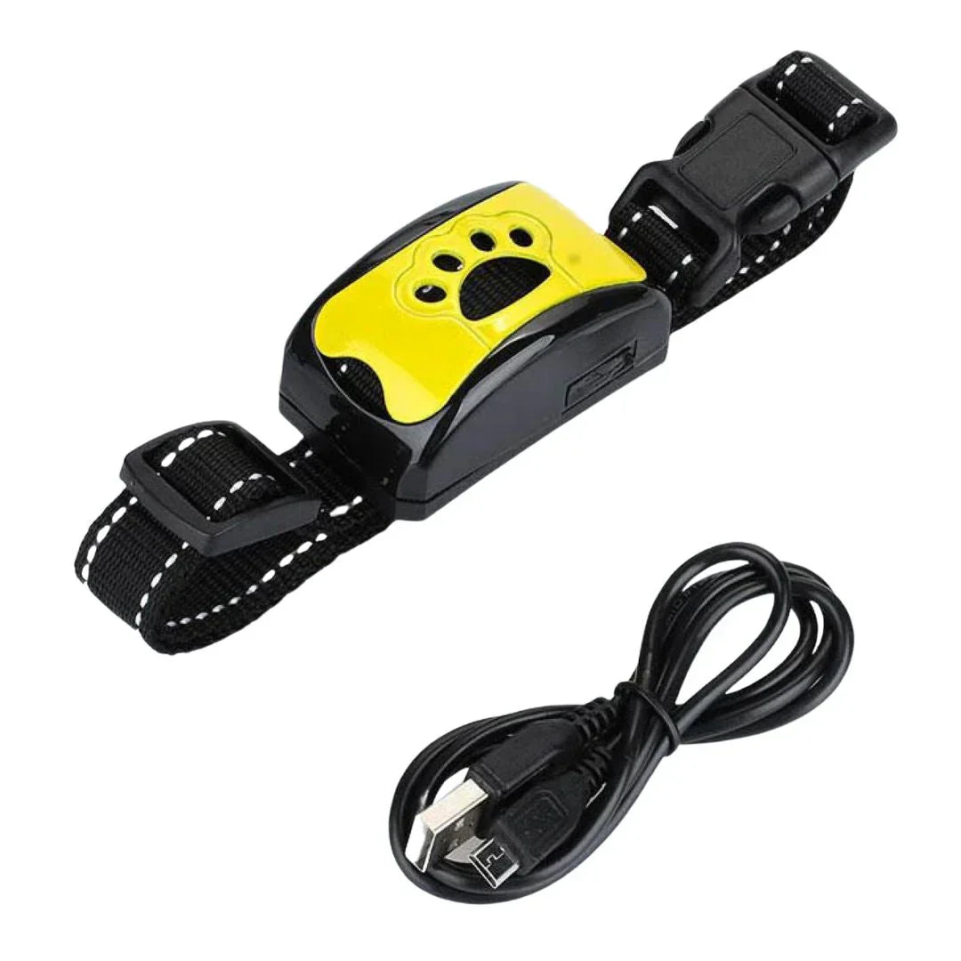 Humane dog bark control collar with adjustable vibration for effective pet training