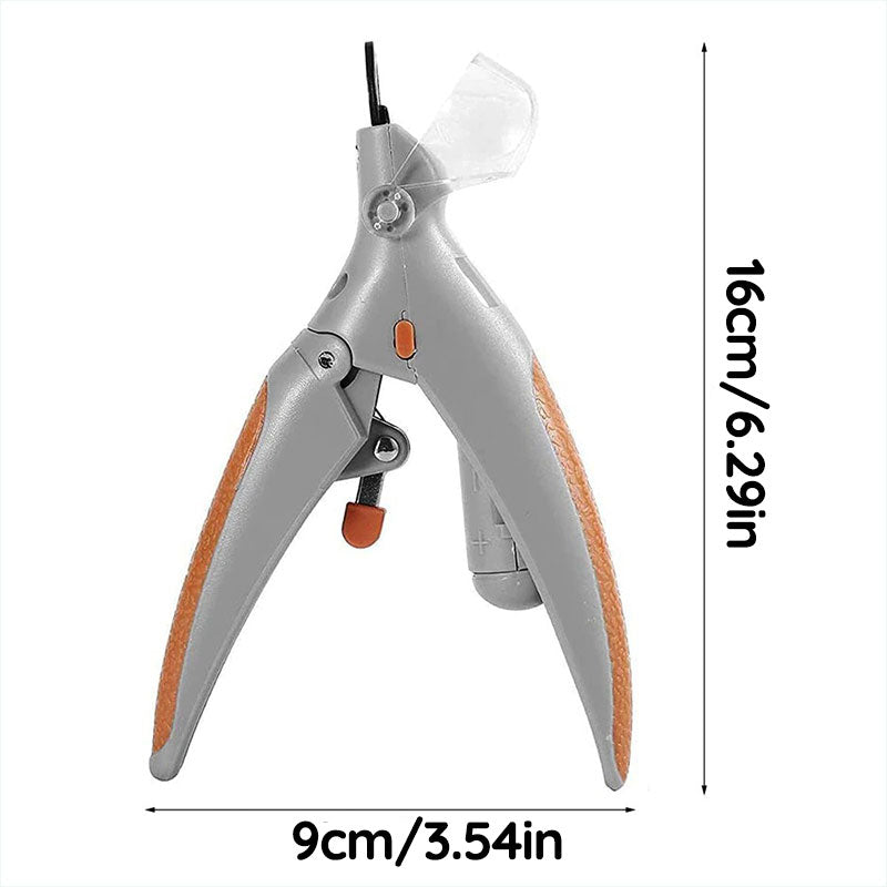 "Hund Nagelknipser mit Schnellsensor, ergonomisches Design, Edelstahl, sicher und schmerzfrei, für präzise Krallenpflege"