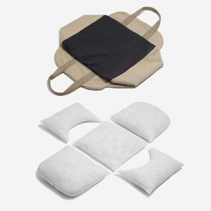 "Hunde-Autositzbett, grau, Einzelsitz, mit verstellbaren Gurten und abnehmbarem Bezug für Sicherheit und Komfort."