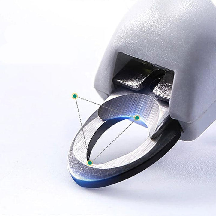 "Hundenagelknipser mit präzisen Sensoren, ergonomischem Griff und Edelstahlklingen, sicher für Haustiere."