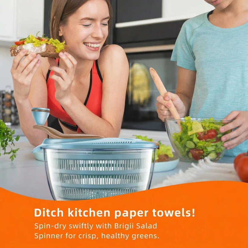 Efficient fruit washer & herb dryer, this versatile salad spinner makes preparing fresh produce easy.