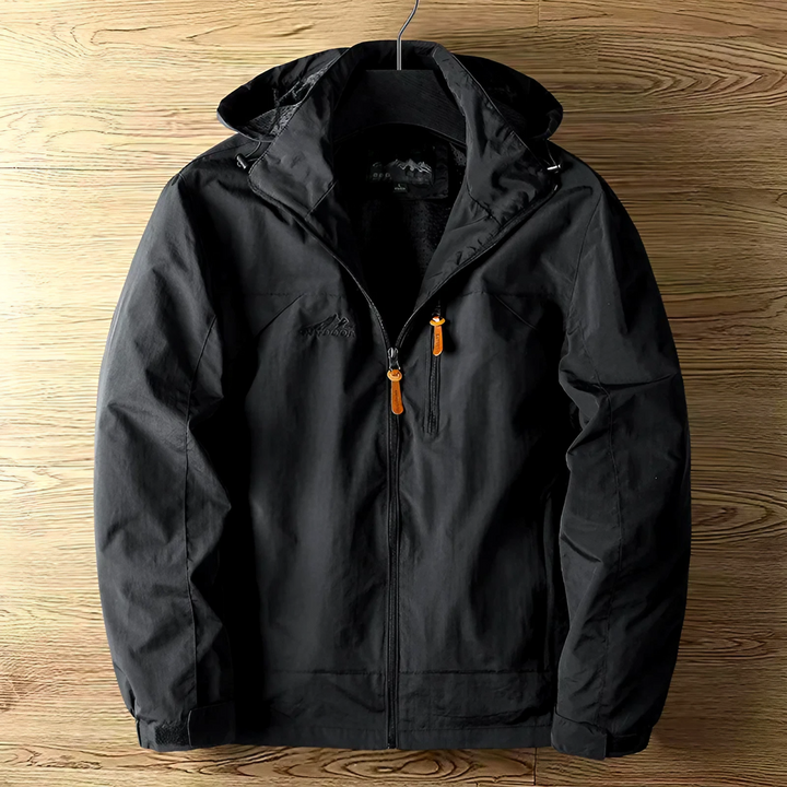 Unisex lightweight hooded outdoor jacket, ideal for travel & activewear. Windproof & rainproof protection.