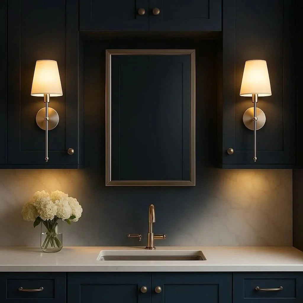 Modern black battery wall sconce, set of 2. Dimmable LED lighting with remote control for easy home decor.