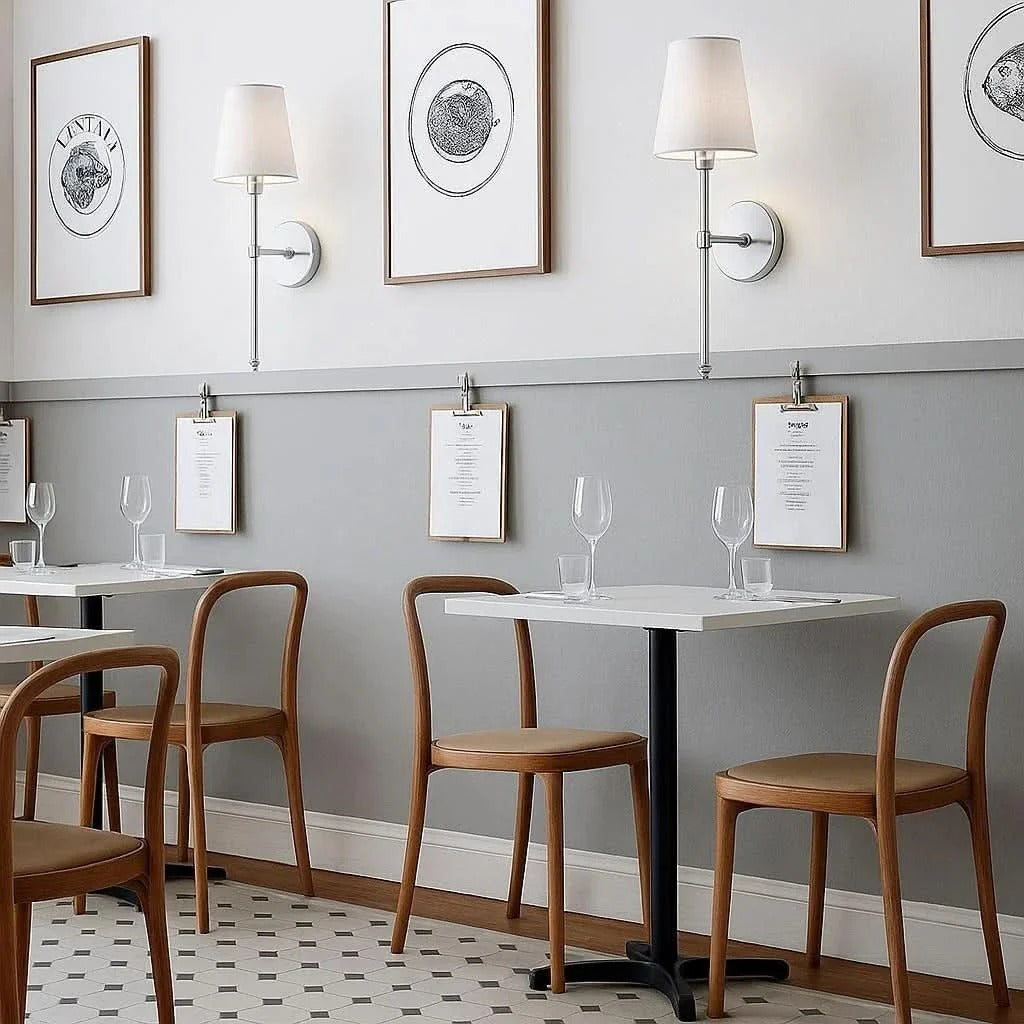 Ambient home decor battery wall sconces (2-pack). Easy install, dimmable & wireless LED lighting with remote.