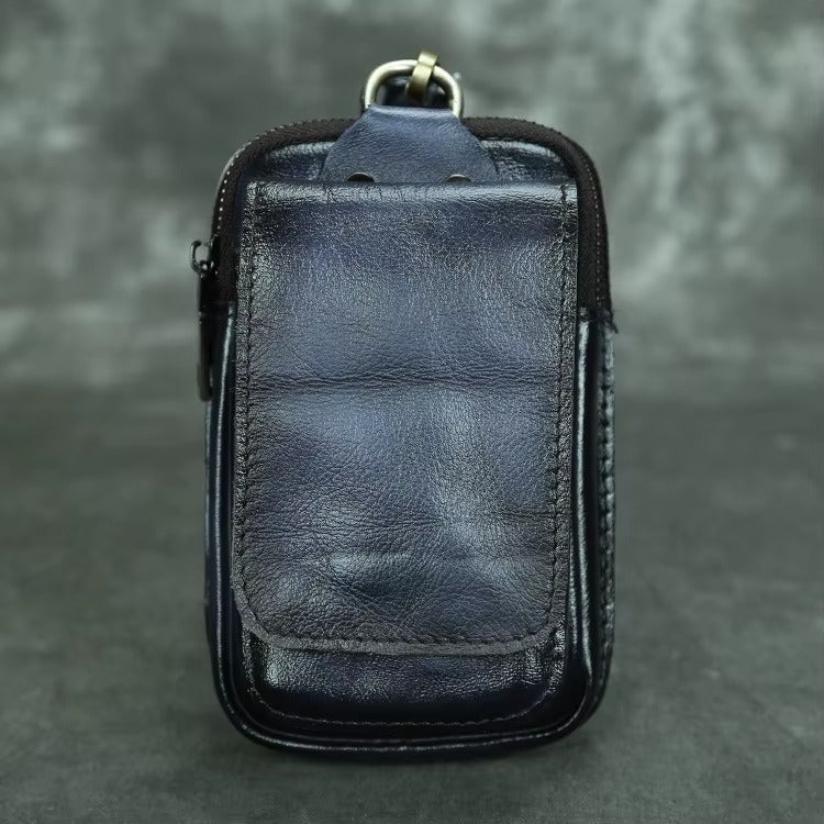 Herren Leder Hüfttasche Gürteltasche