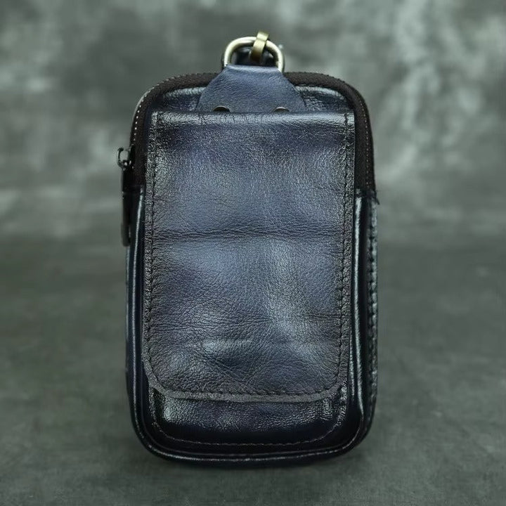 Herren Leder Hüfttasche Gürteltasche