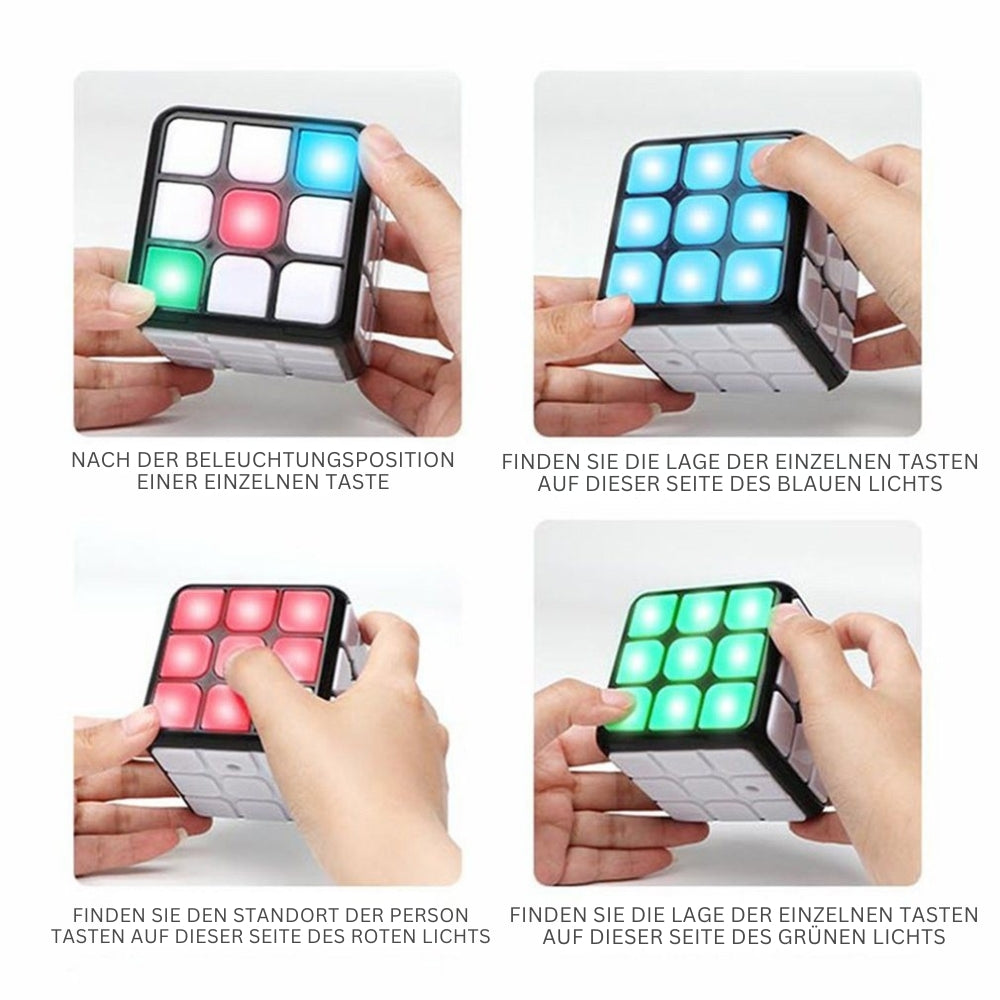 Intelligentes Rubik's Cube Puzzle, stilvolles Design, verbessert kognitive Fähigkeiten, ideal für alle Schwierigkeitsstufen.