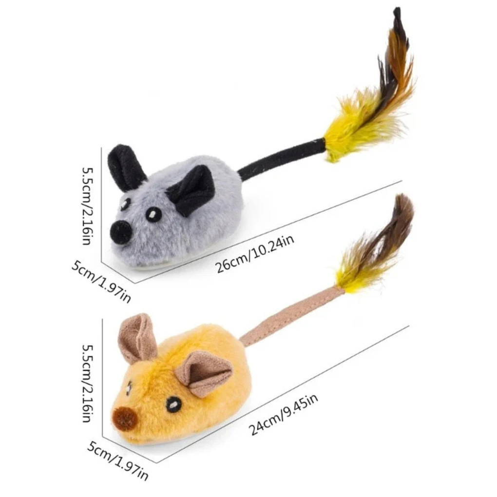 New4 automatic cat mouse toy; an interactive pet accessory promoting feline playtime.