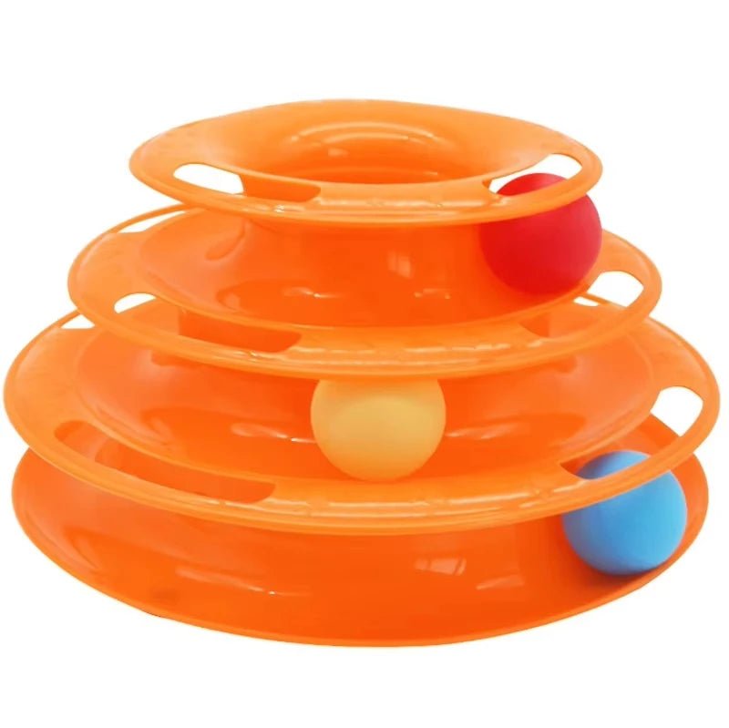 Pet play tower for cats and kittens, with exciting interactive features for endless fun and exercise