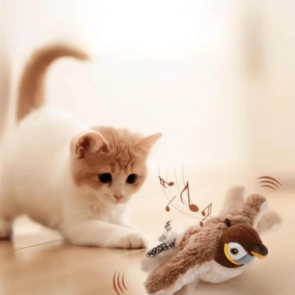 New4 interactive cat feather toy, designed for pet enrichment and play stimulation
