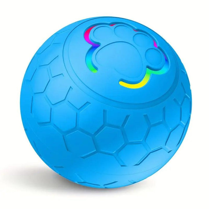 Durable chew toy ball for puppies, encourages healthy play.