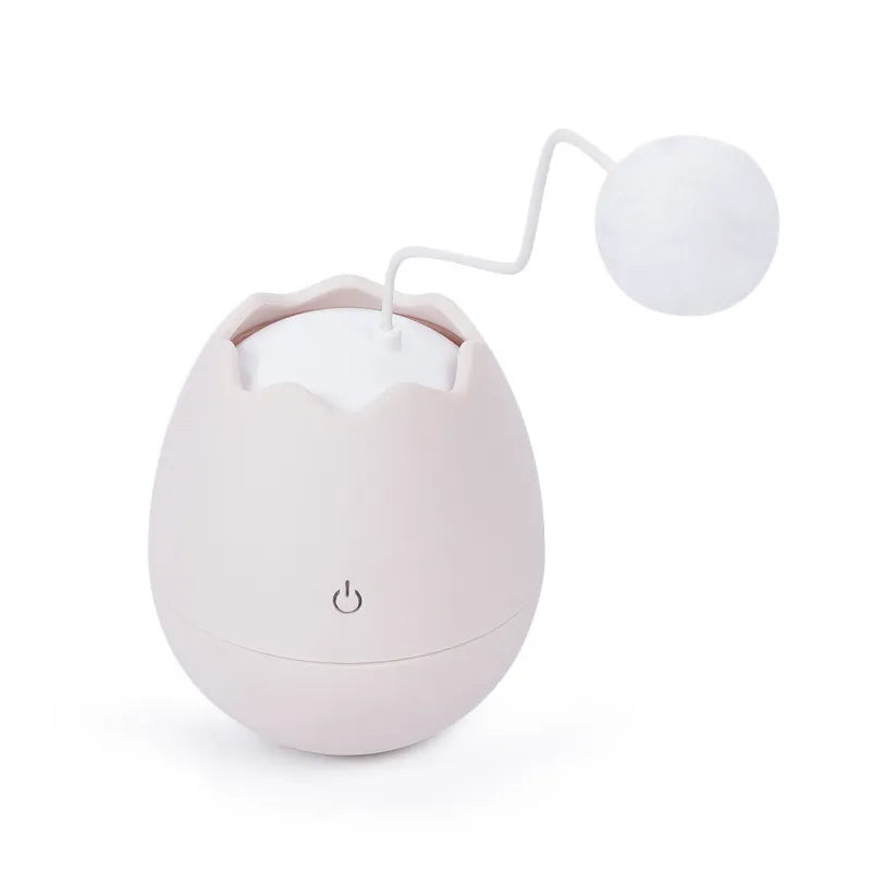 Pet supplies: Interactive egg cat toy with hidden moving ball to engage and entertain