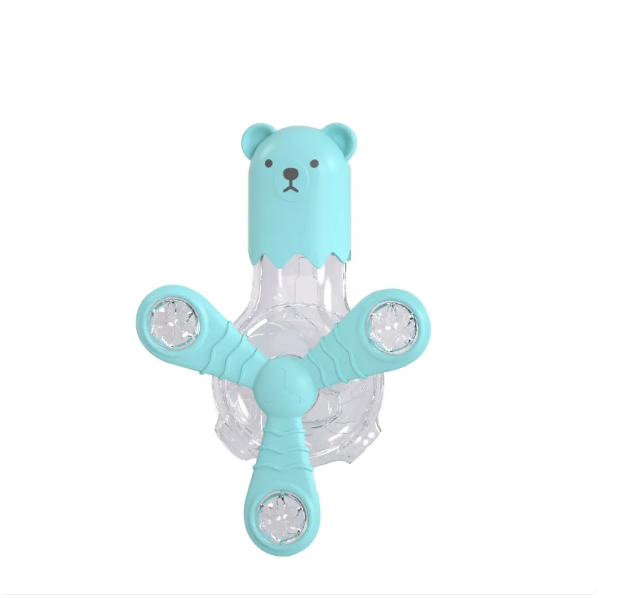 Durable interactive bear toy, a food dispenser for mental stimulation in pets