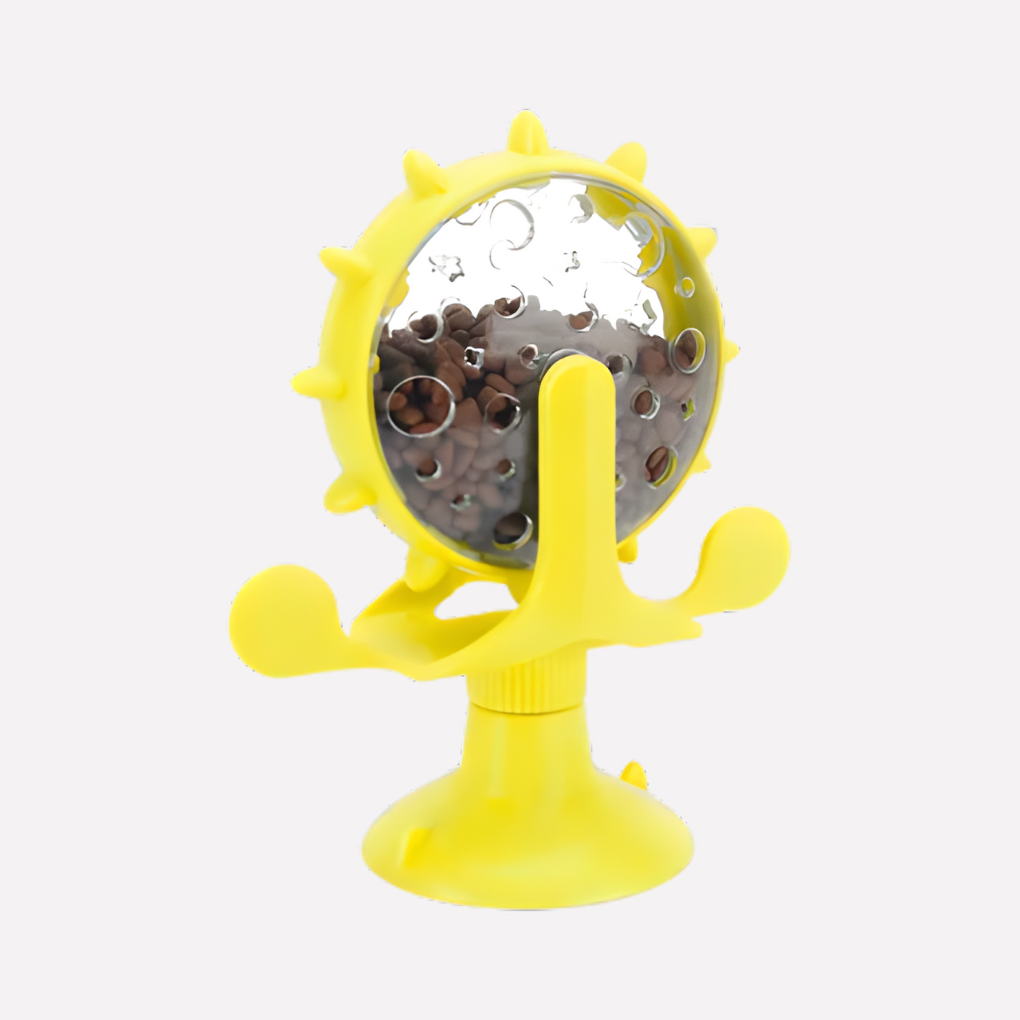 New pet supplies: Windmill slow feeder toy, enriching interactive dog and cat food dispenser.