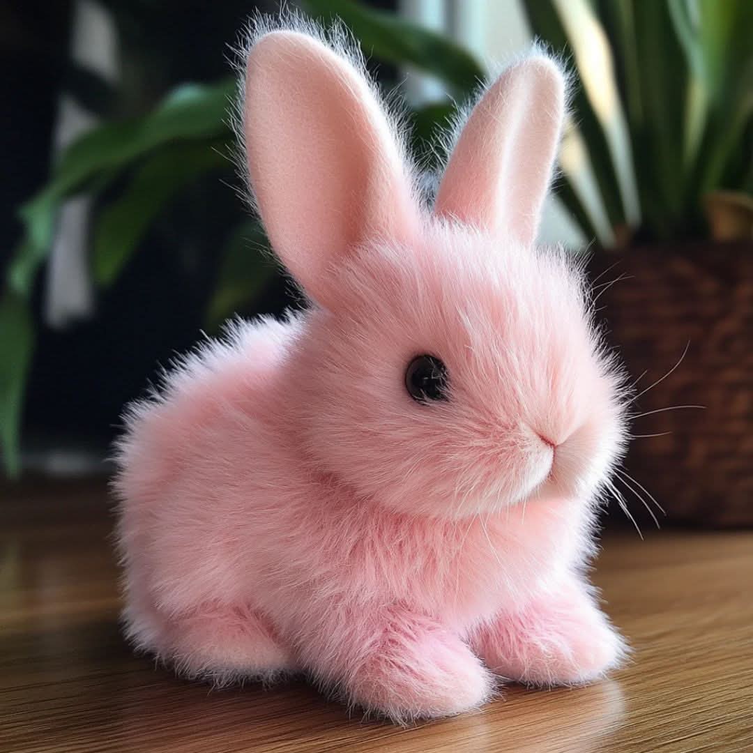 Animated plush bunny toy that moves & makes sounds, an engaging toddler toy.