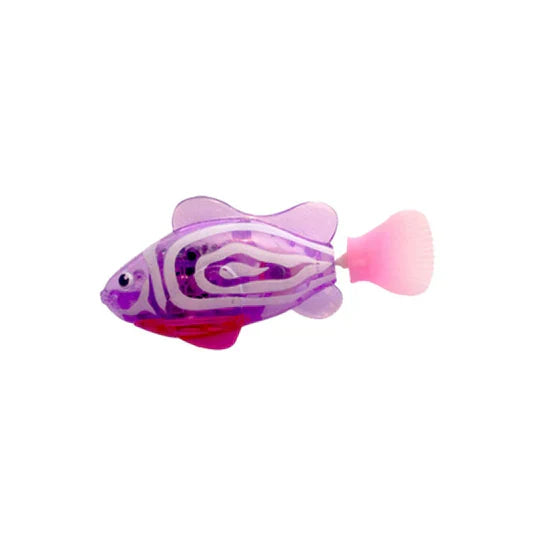 Pet enrichment toy: swimming fish for interactive play with cats and dogs