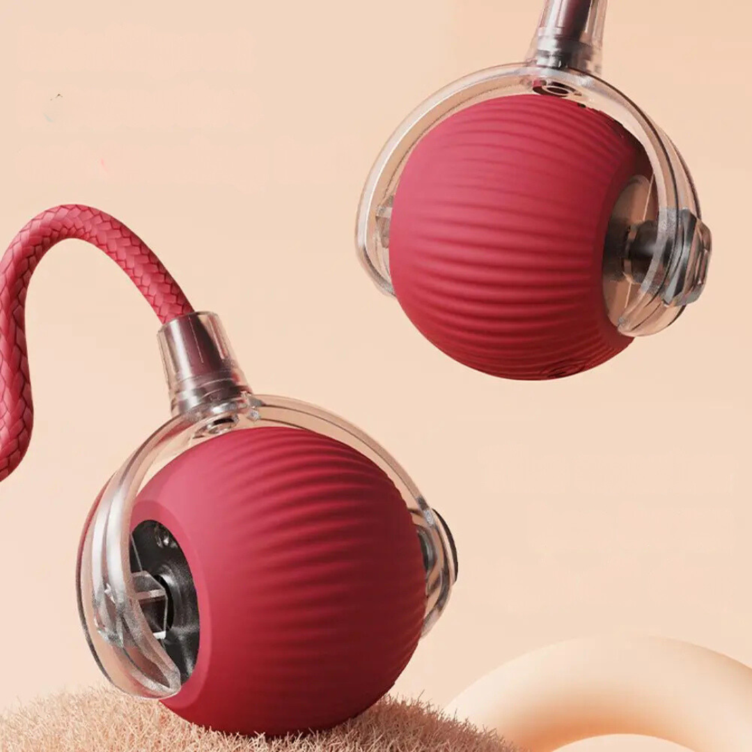 "Interaktiver Katzen-Spielball mit beweglichem Schwanz, fördert Jagdinstinkt, sicher & langlebig für stundenlangen Spielspaß"