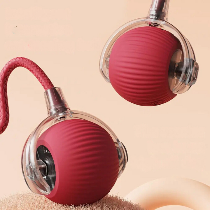 "Interaktiver Katzen-Spielball mit beweglichem Schwanz, fördert Jagdinstinkt, sicher & langlebig für stundenlangen Spielspaß"