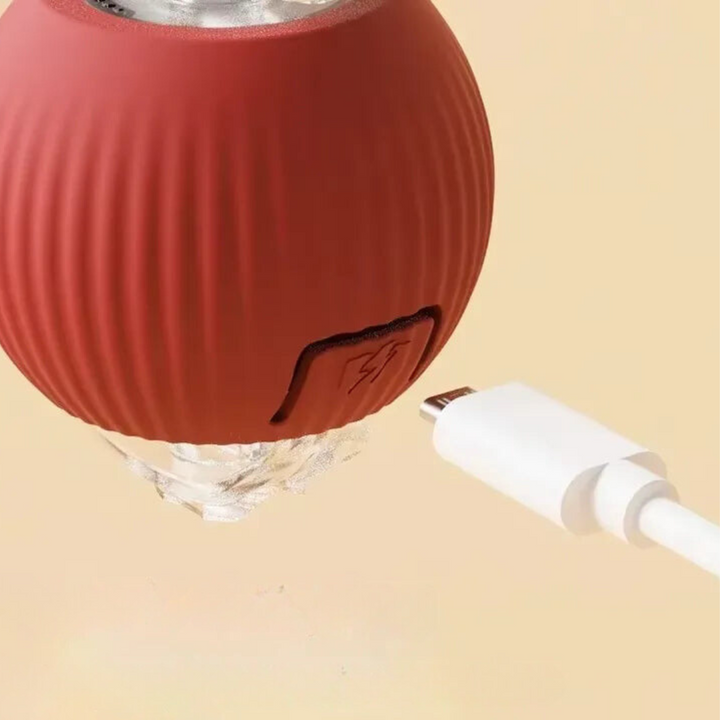 "Interaktiver Katzen-Spielball mit beweglichem Schwanz, fördert Jagdinstinkt, sicher & langlebig für stundenlangen Spielspaß"