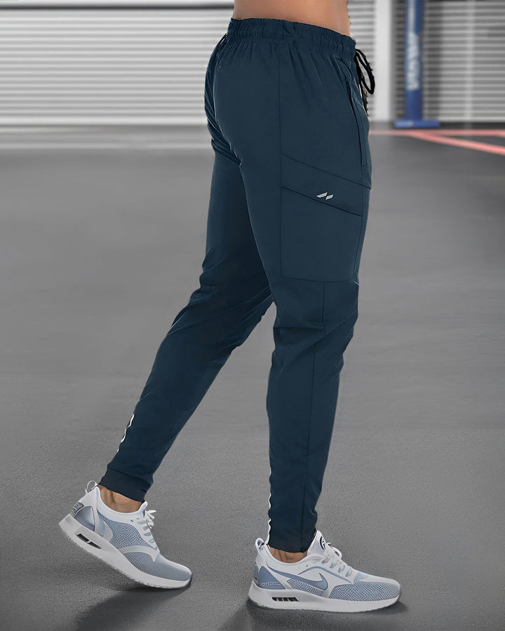 Valenza men's athletic joggers with quick-dry stretch fabric, perfect for workouts & activewear.