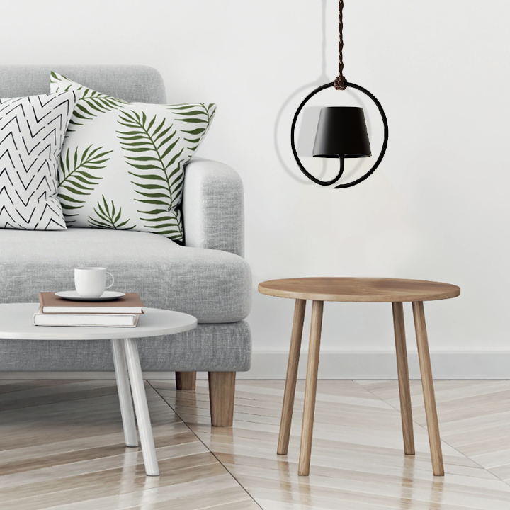 "Kabellose LED-Hängelampe für Innen- und Außenbereich, modernes Design, warmes Licht, Touch-Dim-Funktion und USB-Aufladung."