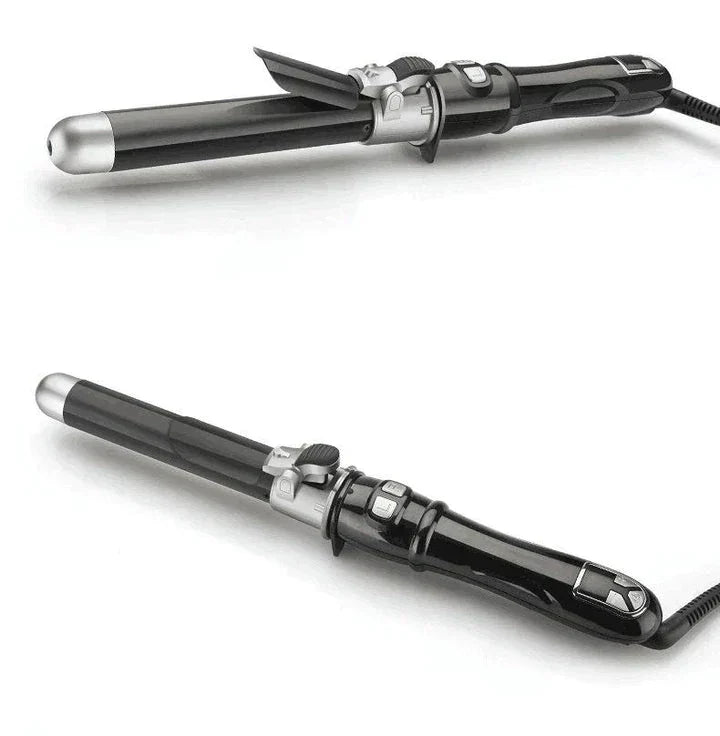 "Kabelloser Lockenstyler für perfekte Locken in 8 Sekunden, lila/schwarz, kompakt und tragbar, ideal für alle Haartypen."