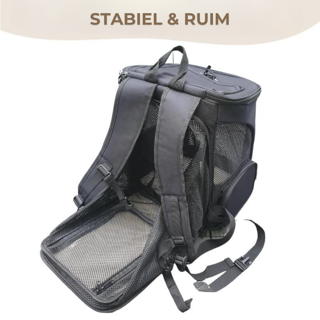 "Katzenrucksack mit Sichtfenster und Belüftung für bequeme Reisen im Wald, stilvolles Design, graue Farbe"