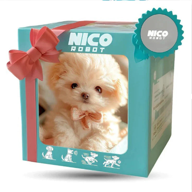 Interactive robotic plush puppy, an electric walking animal toy dog, perfect for young children.
