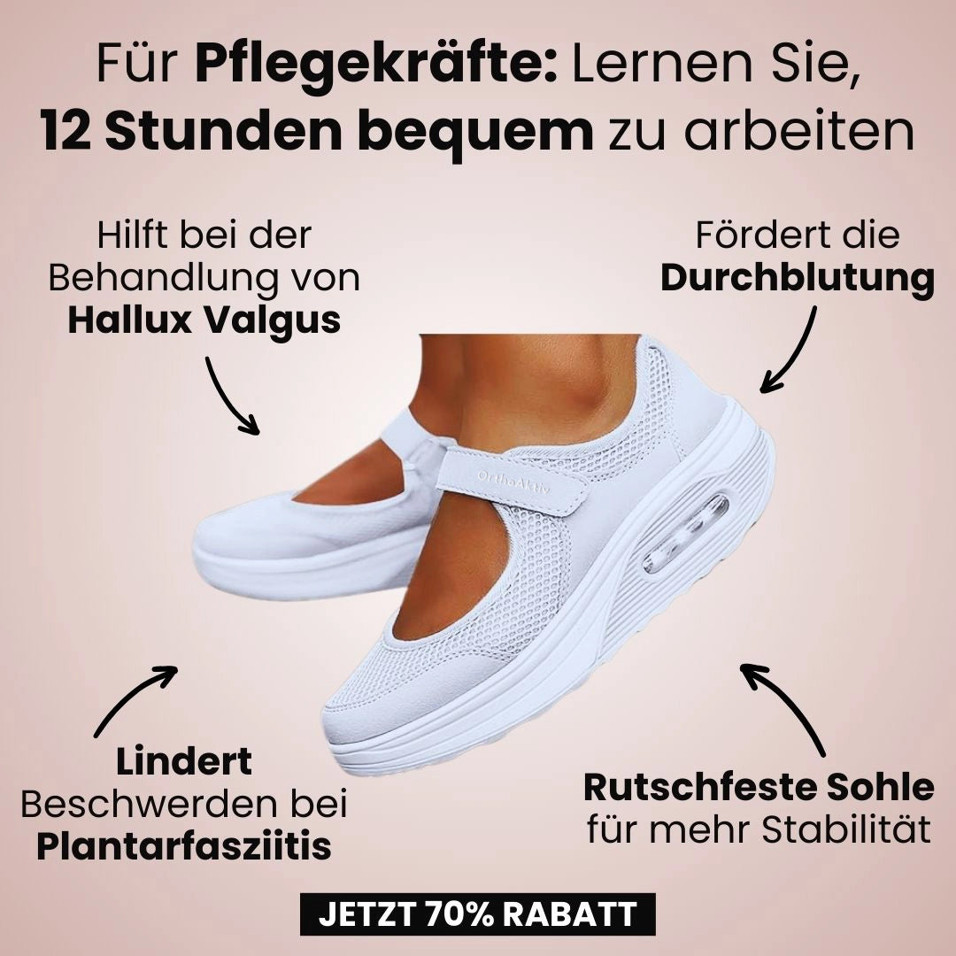 "Komfortable Damen Sandalen, schmerzlindernd, sandfarben, rutschfest, flexibel, für gesunde Füße und optimalen Halt."