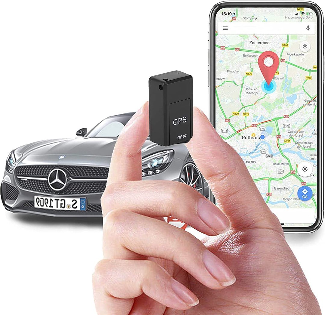 "Kompakter, diskreter Mini-GPS-Tracker mit weltweiter Abdeckung und Magnetbefestigung für Fahrzeuge, schwarz."