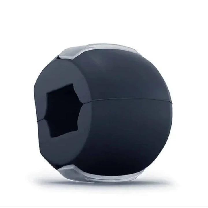 Kompakter Kiefertrainer aus Silikon, der mit Zubehör geliefert wird, ideal für gezielte Muskelaktivierung und Gesichtskonture