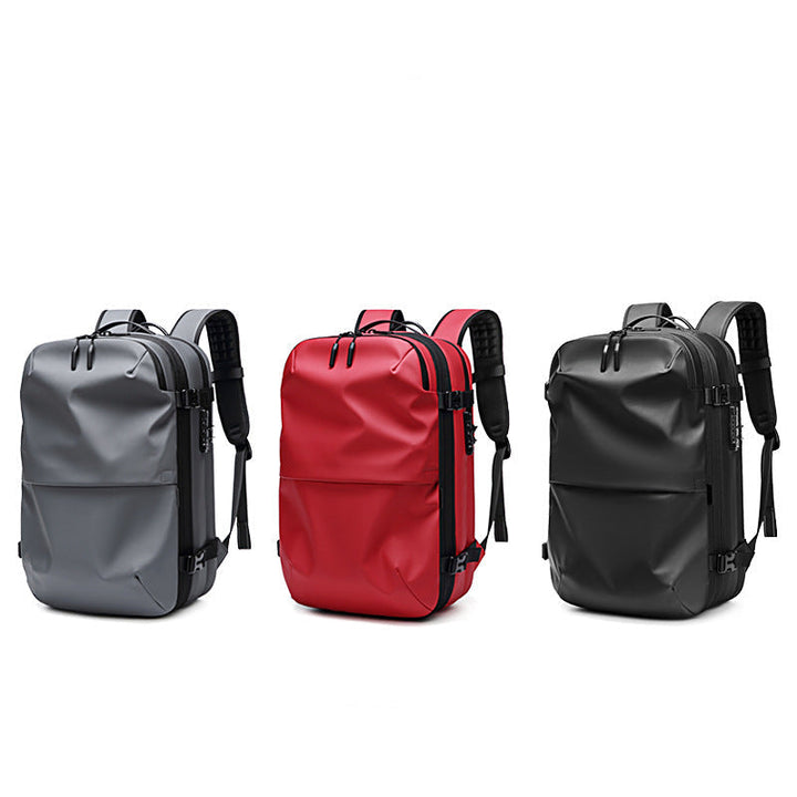 "Kompakter, leichter Reise-Vakuum-Rucksack für Damen, wasserdichtes Material, stilvolles Design, viel Stauraum."