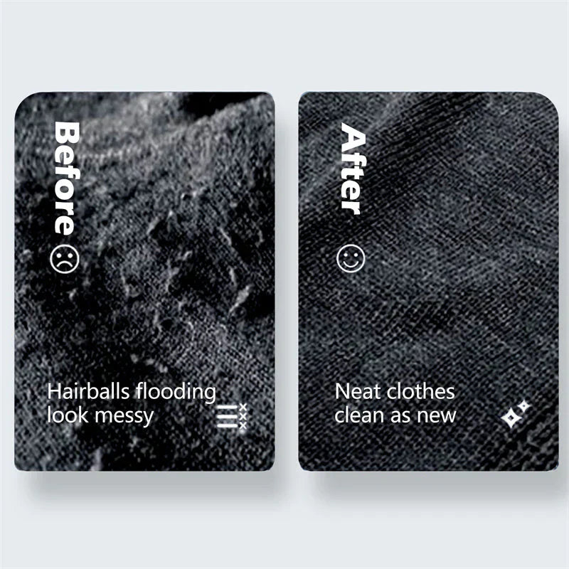 "Kompakter USB Fusselentferner, tragbar, ideal für Kleidung, entfernt Fusseln und Haare effizient, schonend für Stoffe."