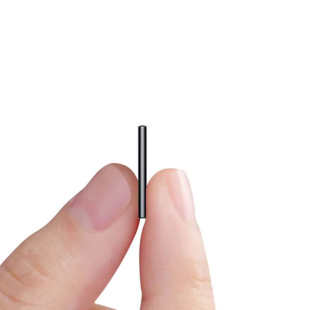 "Kompaktes Mini Diktiergerät, tragbares Spionage-Audioaufzeichnungsgerät mit schlankem Design für diskrete Aufnahmen."