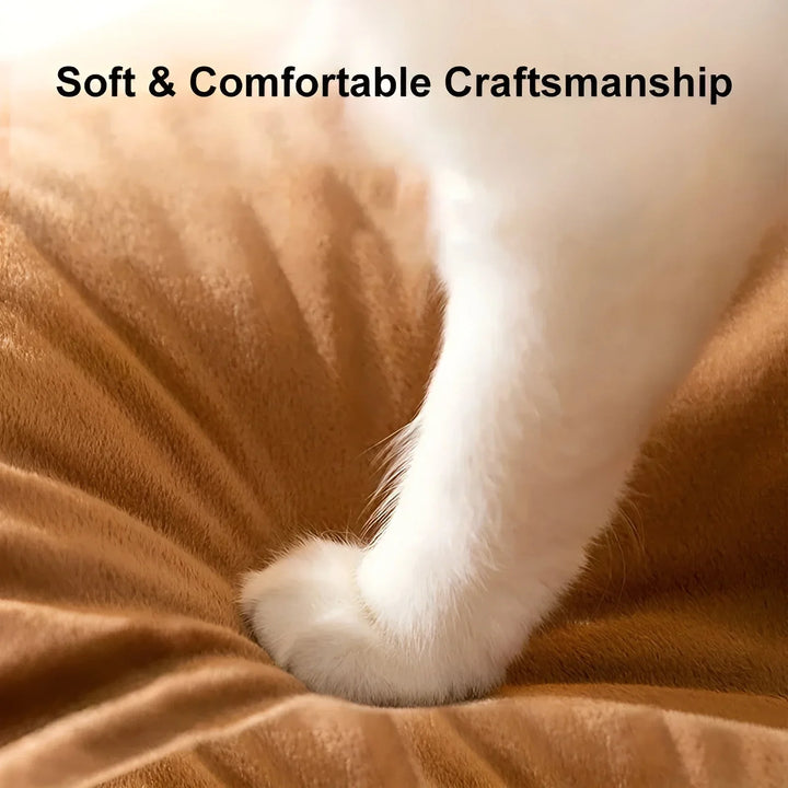 "Kuschelhöhle für Haustiere im Tipi-Design, weiche Polsterung, wärmespeichernd, gemütlicher Rückzugsort für Hunde und Katzen.