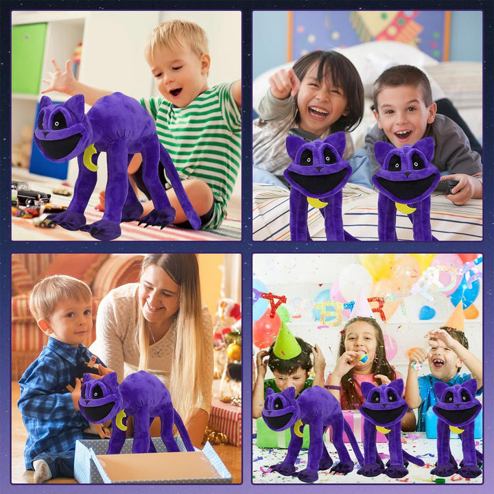 "Kuschelige Katzenplüschfigur, weich und charmant, farbenfrohes Design. Ideales Plüschspielzeug für Kinder zum Kuscheln."