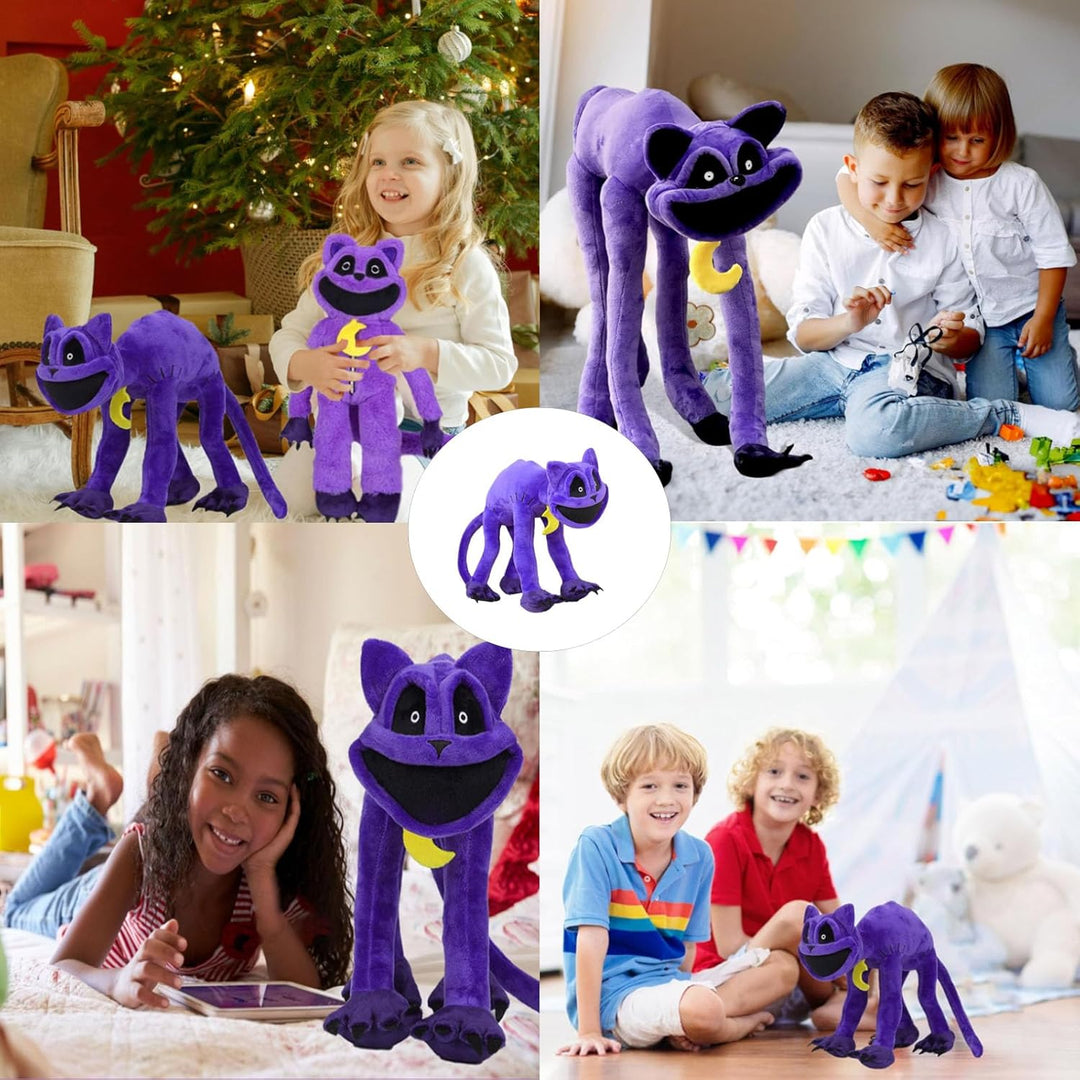 "Kuschelige Katzenplüschfigur, weich und charmant, farbenfrohes Design. Ideales Plüschspielzeug für Kinder zum Kuscheln."