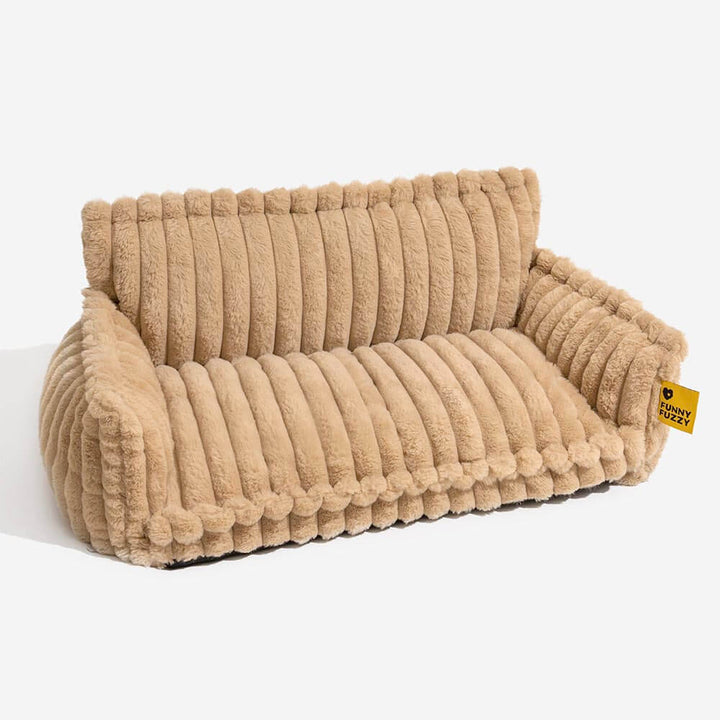 Grey large dog bed, washable, with headrest, a perfect pet comfort accessory