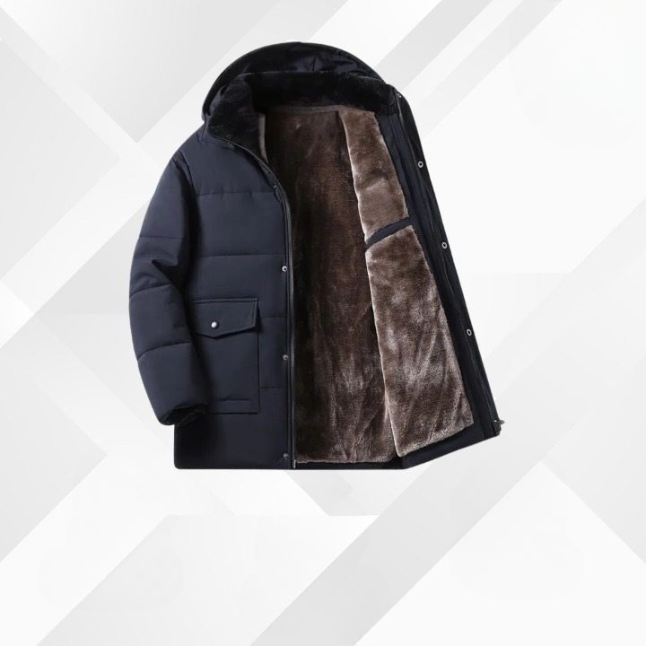 ThermoMax Herren-Kapuzenjacke - Winter Windbreaker mit Taschen