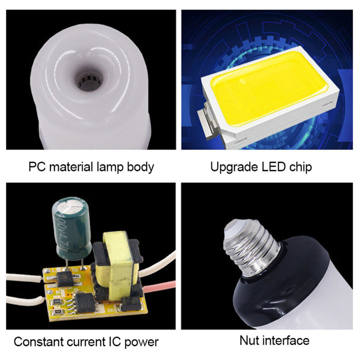 Home decor LED flame bulb, offering 4 captivating light modes for any room.