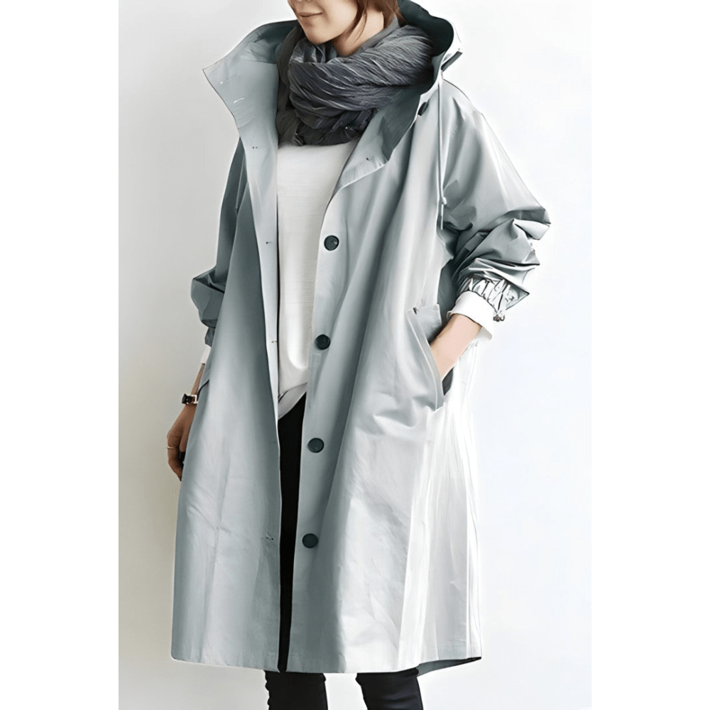 Leichte Damenjacke mit Kapuze, atmungsaktiv, vielseitiges Design, ideal für wechselhaftes Wetter und Freizeitaktivitäten.