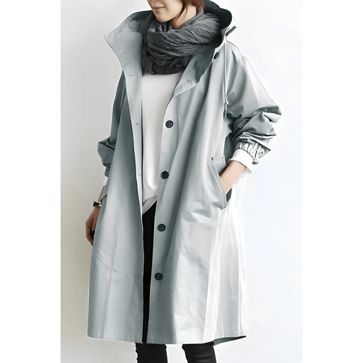 Leichte Damenjacke mit Kapuze, atmungsaktiv, vielseitiges Design, ideal für wechselhaftes Wetter und Freizeitaktivitäten.