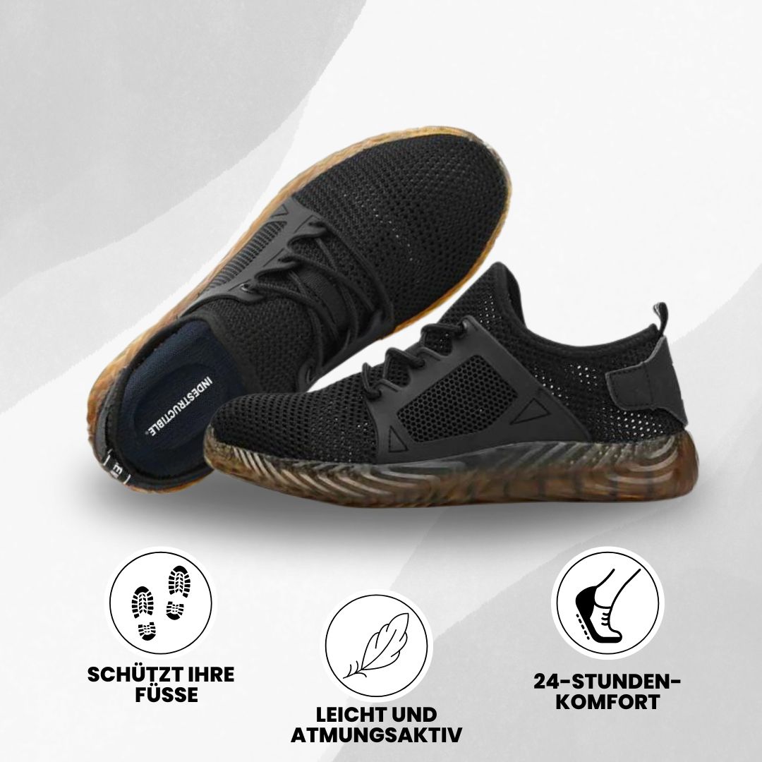 "Leichte EN ISO Sicherheitsschuhe, stoßfest, nagelfest, modisches Mesh-Design, aus Kevlar, nur 400g, für Arbeit und Freizeit.