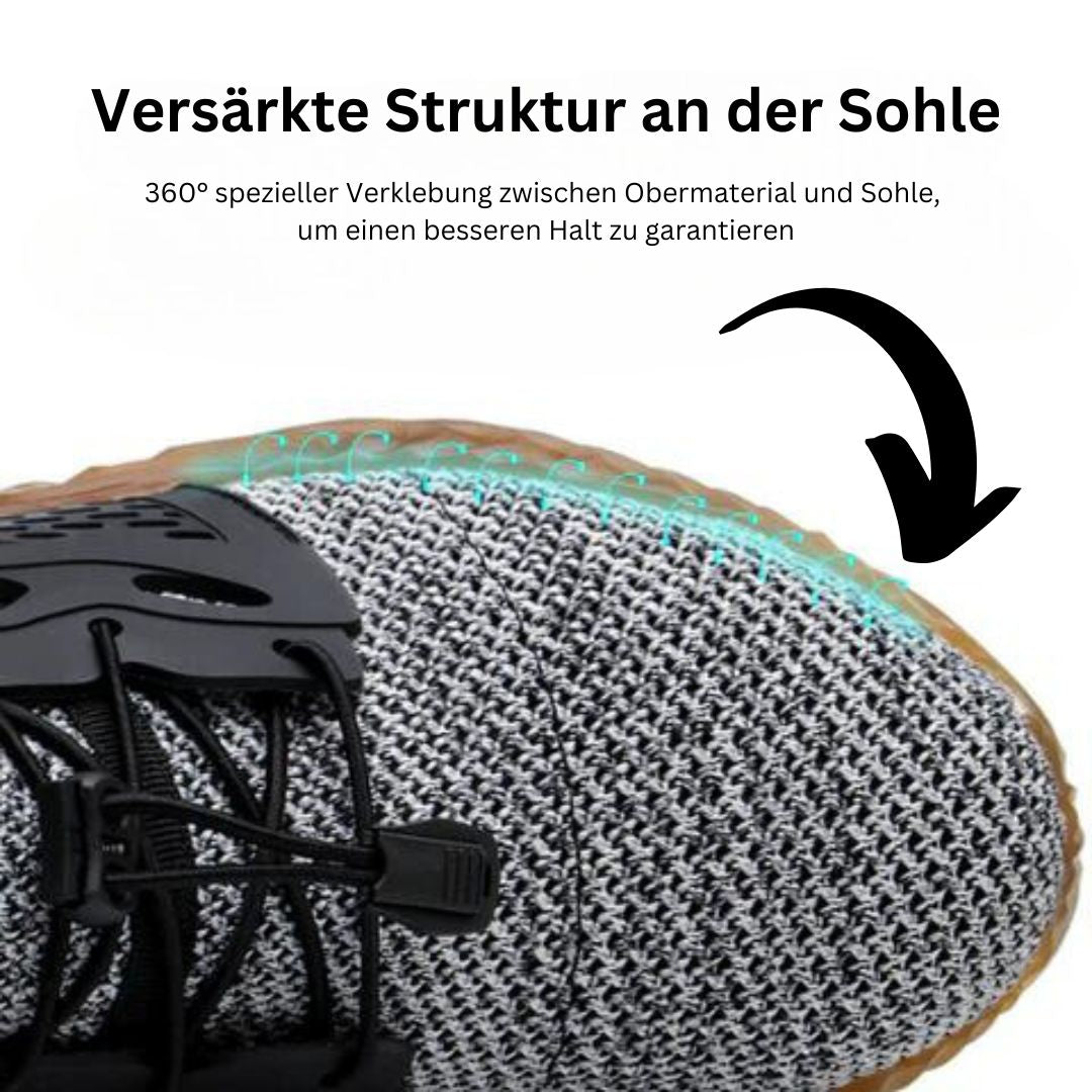 "Leichte EN ISO Sicherheitsschuhe, stoßfest, nagelfest, modisches Mesh-Design, aus Kevlar, nur 400g, für Arbeit und Freizeit.
