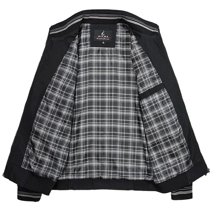 Leichte, stilvolle Herren Sommerjacke in Beige mit Reißverschluss, perfekt für warme Tage und vielseitige Kombinationsmöglich